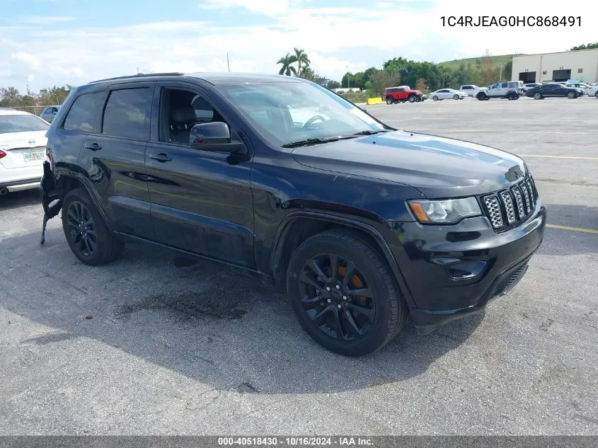 2017 Jeep Grand Cherokee Altitude 4X2 VIN: 1C4RJEAG0HC868491 Lot: 40518430