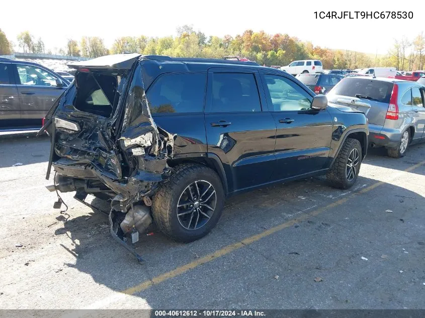 2017 Jeep Grand Cherokee Trailhawk 4X4 VIN: 1C4RJFLT9HC678530 Lot: 40612612