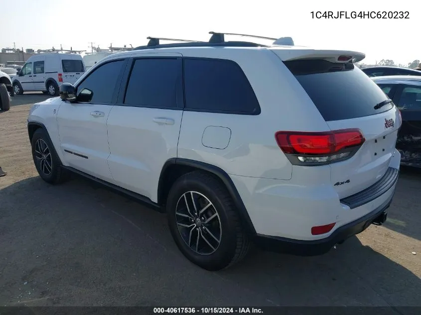 2017 Jeep Grand Cherokee Trailhawk 4X4 VIN: 1C4RJFLG4HC620232 Lot: 40617536