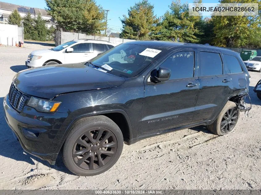 2017 Jeep Grand Cherokee Altitude 4X4 VIN: 1C4RJFAG2HC828662 Lot: 40633630