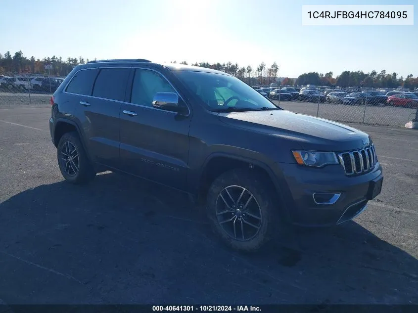 2017 Jeep Grand Cherokee Limited 4X4 VIN: 1C4RJFBG4HC784095 Lot: 40641301