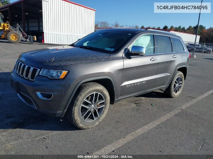 2017 Jeep Grand Cherokee Limited 4X4 VIN: 1C4RJFBG4HC784095 Lot: 40641301