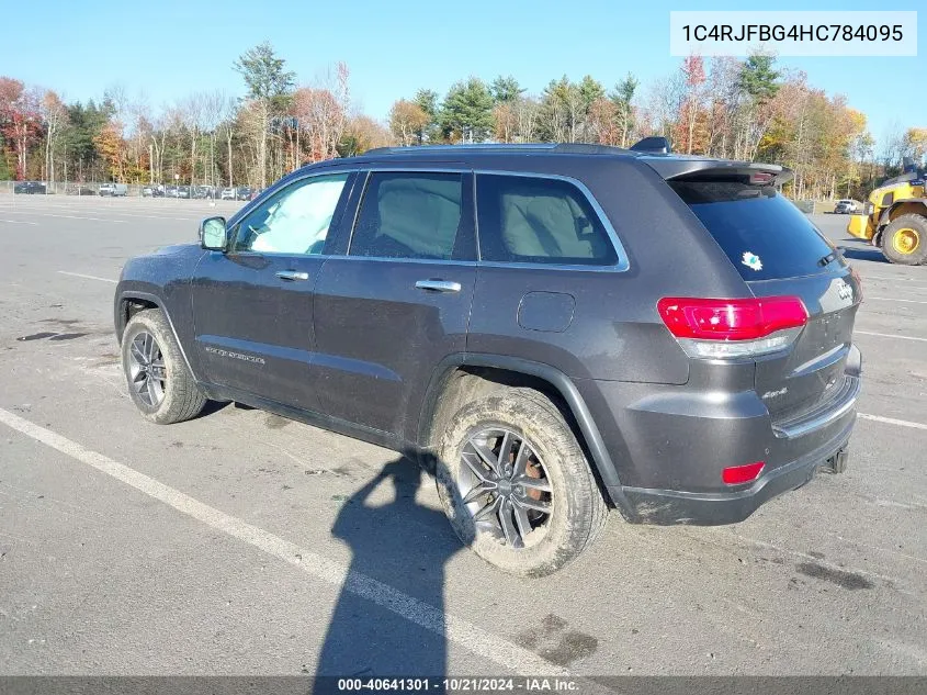 2017 Jeep Grand Cherokee Limited 4X4 VIN: 1C4RJFBG4HC784095 Lot: 40641301