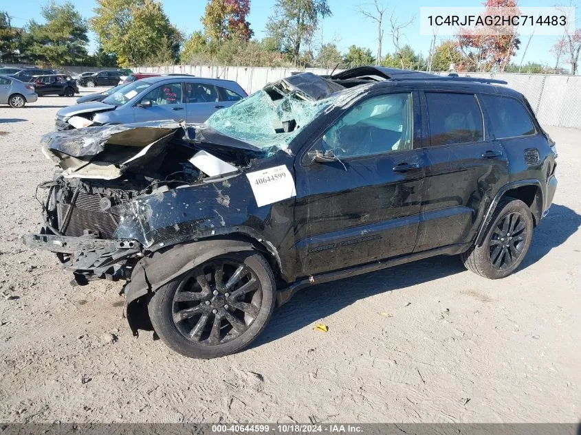 2017 Jeep Grand Cherokee Altitude 4X4 VIN: 1C4RJFAG2HC714483 Lot: 40644599