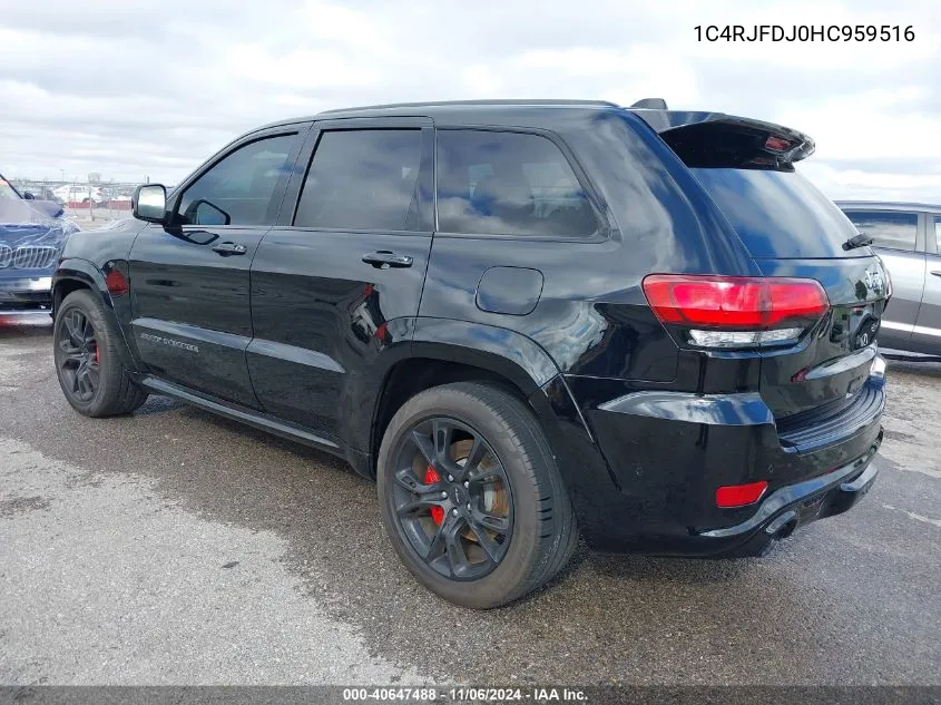 2017 Jeep Grand Cherokee Srt VIN: 1C4RJFDJ0HC959516 Lot: 40647488