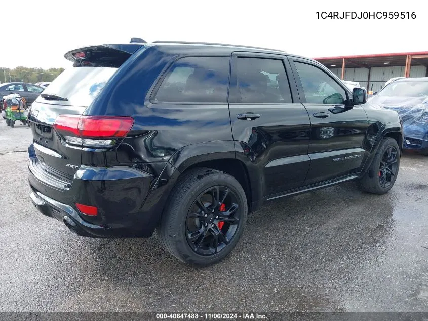 2017 Jeep Grand Cherokee Srt VIN: 1C4RJFDJ0HC959516 Lot: 40647488