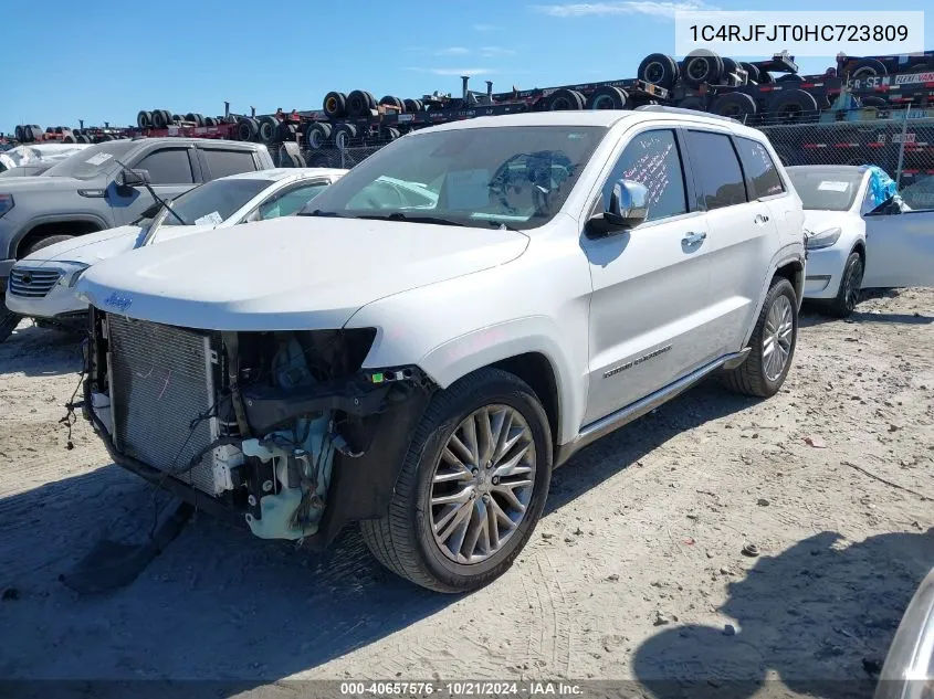 2017 Jeep Grand Cherokee Summit 4X4 VIN: 1C4RJFJT0HC723809 Lot: 40657576