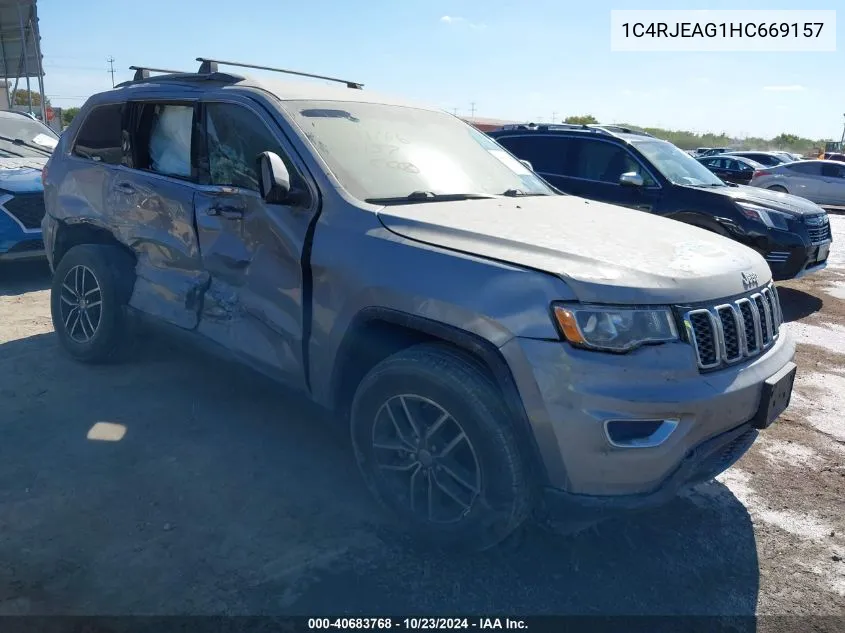 2017 Jeep Grand Cherokee Laredo 4X2 VIN: 1C4RJEAG1HC669157 Lot: 40683768