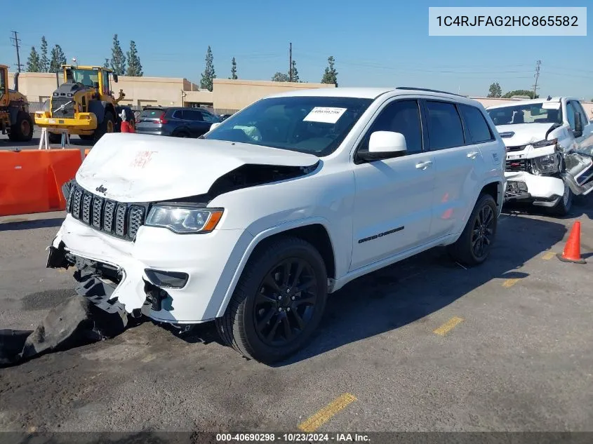 2017 Jeep Grand Cherokee Altitude 4X4 VIN: 1C4RJFAG2HC865582 Lot: 40690298