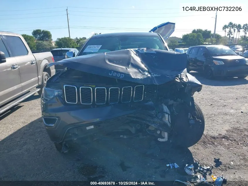 2017 Jeep Grand Cherokee Limited 4X2 VIN: 1C4RJEBGXHC732206 Lot: 40693678