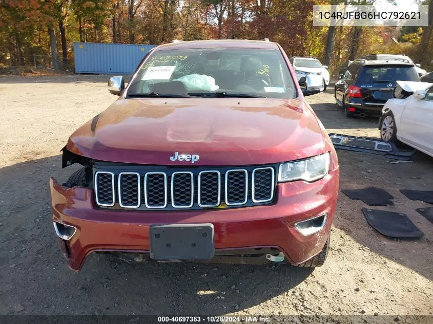 2017 Jeep Grand Cherokee Limited 4X4 VIN: 1C4RJFBG6HC792621 Lot: 40697383