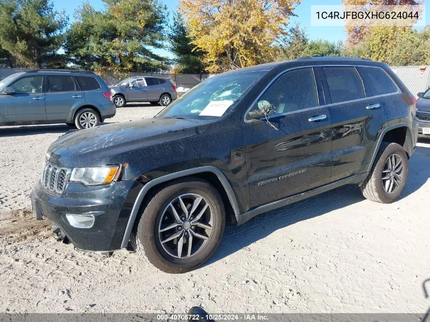 2017 Jeep Grand Cherokee Limited 4X4 VIN: 1C4RJFBGXHC624044 Lot: 40705722