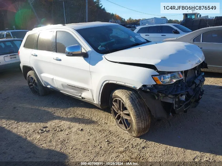 2017 Jeep Grand Cherokee Limited 4X4 VIN: 1C4RJFBG6HC876549 Lot: 40706931