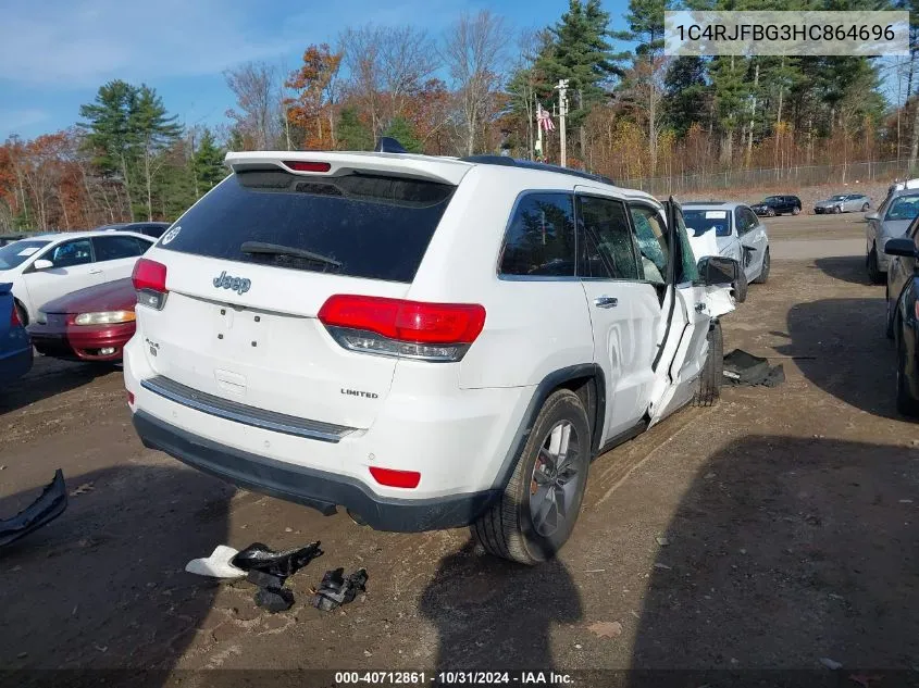 2017 Jeep Grand Cherokee Limited 4X4 VIN: 1C4RJFBG3HC864696 Lot: 40712861