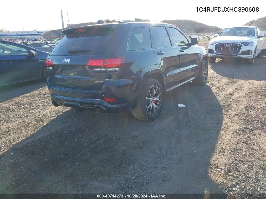 2017 Jeep Grand Cherokee Srt 4X4 VIN: 1C4RJFDJXHC890608 Lot: 40714273