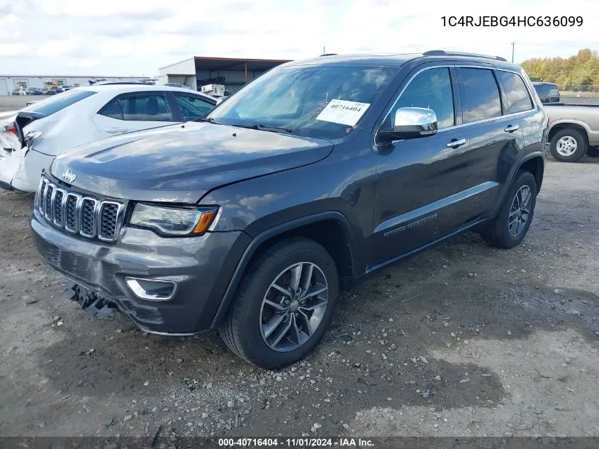 2017 Jeep Grand Cherokee Limited 4X2 VIN: 1C4RJEBG4HC636099 Lot: 40716404