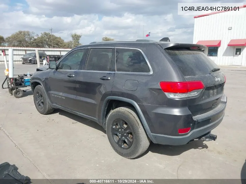 2017 Jeep Grand Cherokee Laredo 4X2 VIN: 1C4RJEAG4HC789101 Lot: 40716611