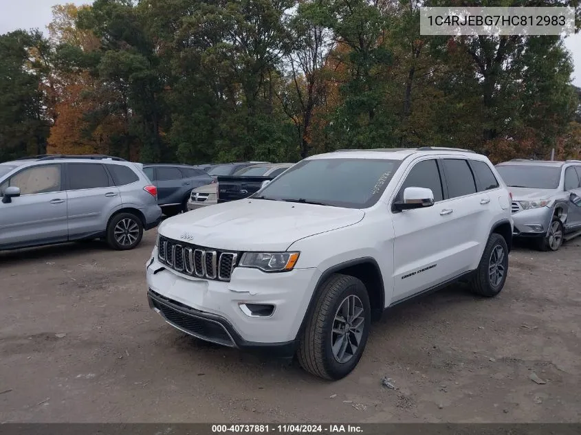 2017 Jeep Grand Cherokee Limited VIN: 1C4RJEBG7HC812983 Lot: 40737881