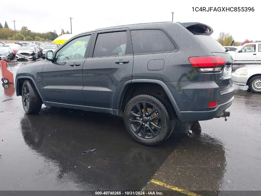 2017 Jeep Grand Cherokee Altitude 4X4 VIN: 1C4RJFAGXHC855396 Lot: 40740265