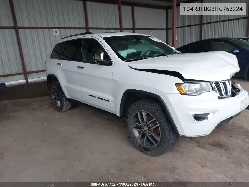 2017 Jeep Grand Cherokee Limited 4X4 VIN: 1C4RJFBG8HC768224 Lot: 40767732