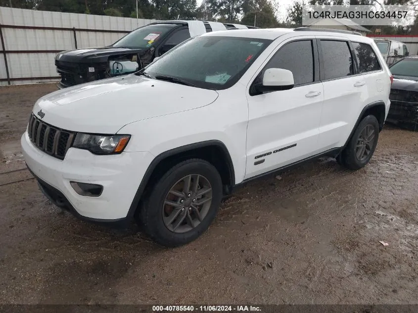 2017 Jeep Grand Cherokee 75Th Anniversary Edition 4X2 VIN: 1C4RJEAG3HC634457 Lot: 40785540