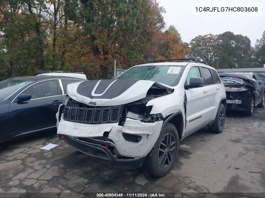 2017 Jeep Grand Cherokee Trailhawk 4X4 VIN: 1C4RJFLG7HC803608 Lot: 40804349