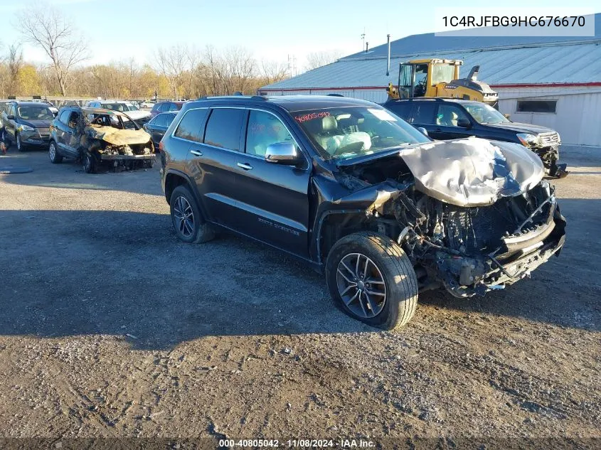 2017 Jeep Grand Cherokee Limited 4X4 VIN: 1C4RJFBG9HC676670 Lot: 40805042