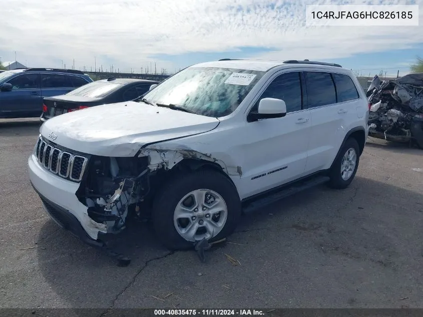 2017 Jeep Grand Cherokee Laredo 4X4 VIN: 1C4RJFAG6HC826185 Lot: 40835475