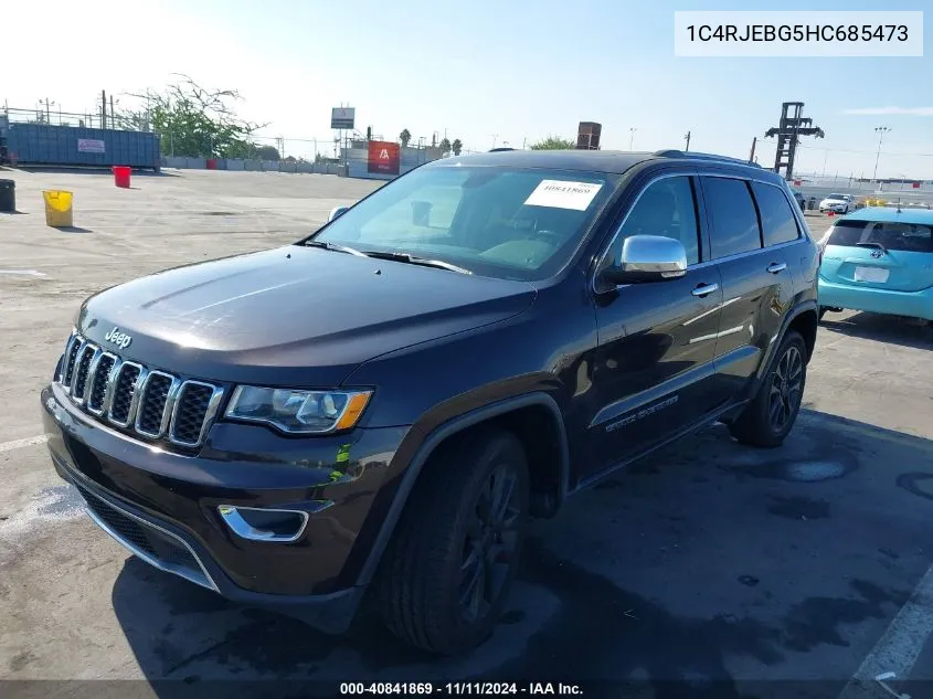 2017 Jeep Grand Cherokee Limited 4X2 VIN: 1C4RJEBG5HC685473 Lot: 40841869