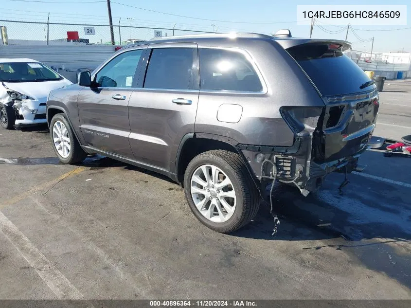 2017 Jeep Grand Cherokee Limited 4X2 VIN: 1C4RJEBG6HC846509 Lot: 40896364