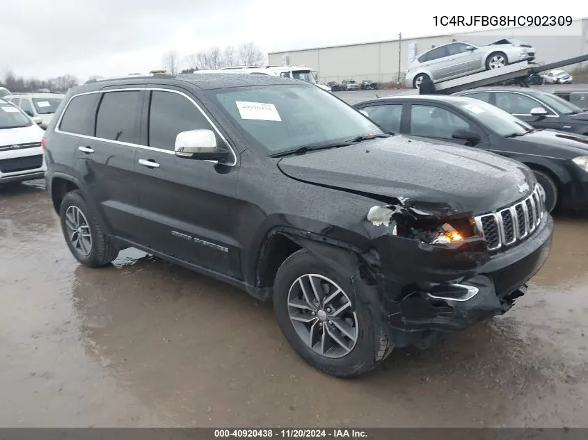 2017 Jeep Grand Cherokee Limited 4X4 VIN: 1C4RJFBG8HC902309 Lot: 40920438