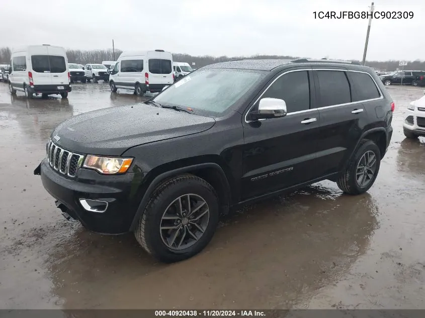 2017 Jeep Grand Cherokee Limited 4X4 VIN: 1C4RJFBG8HC902309 Lot: 40920438