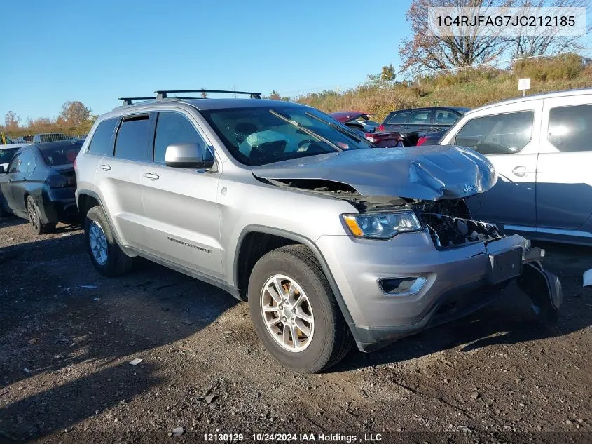 2018 Jeep Grand Cherokee Laredo VIN: 1C4RJFAG7JC212185 Lot: 12130129