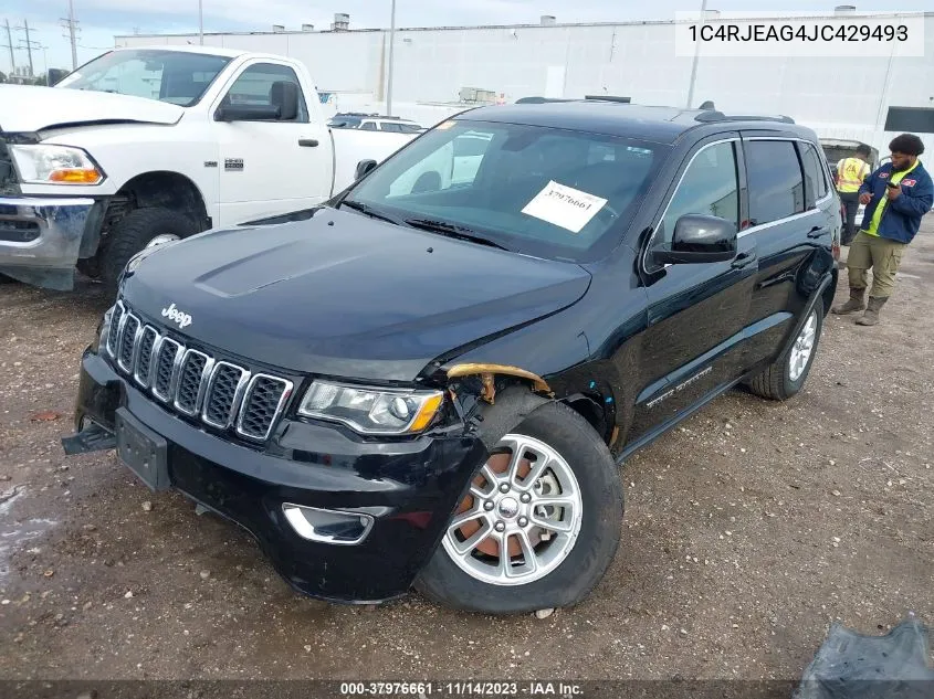 2018 Jeep Grand Cherokee Laredo E 4X2 VIN: 1C4RJEAG4JC429493 Lot: 37976661