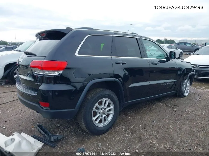 2018 Jeep Grand Cherokee Laredo E 4X2 VIN: 1C4RJEAG4JC429493 Lot: 37976661