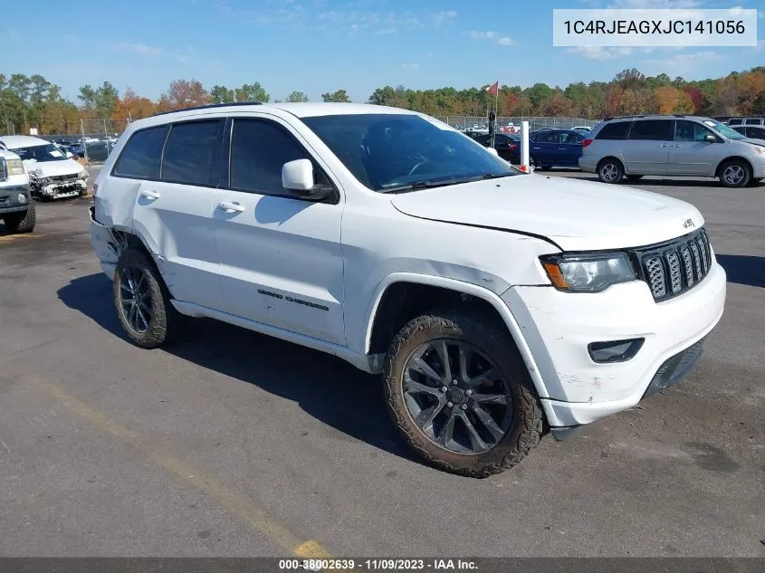 1C4RJEAGXJC141056 2018 Jeep Grand Cherokee Altitude 4X2