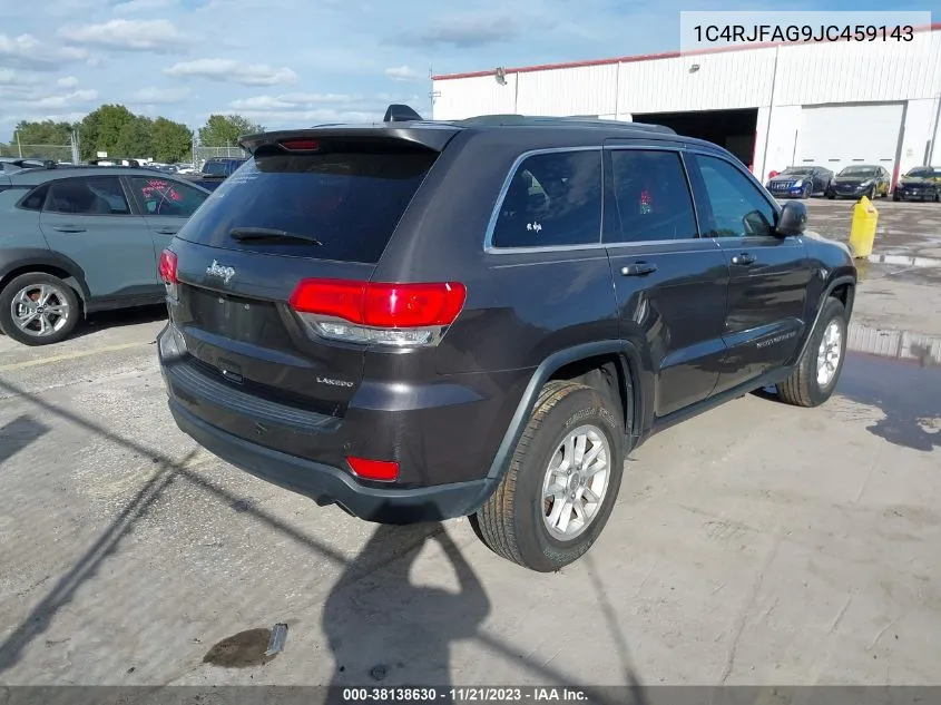 2018 Jeep Grand Cherokee Laredo E 4X4 VIN: 1C4RJFAG9JC459143 Lot: 38138630