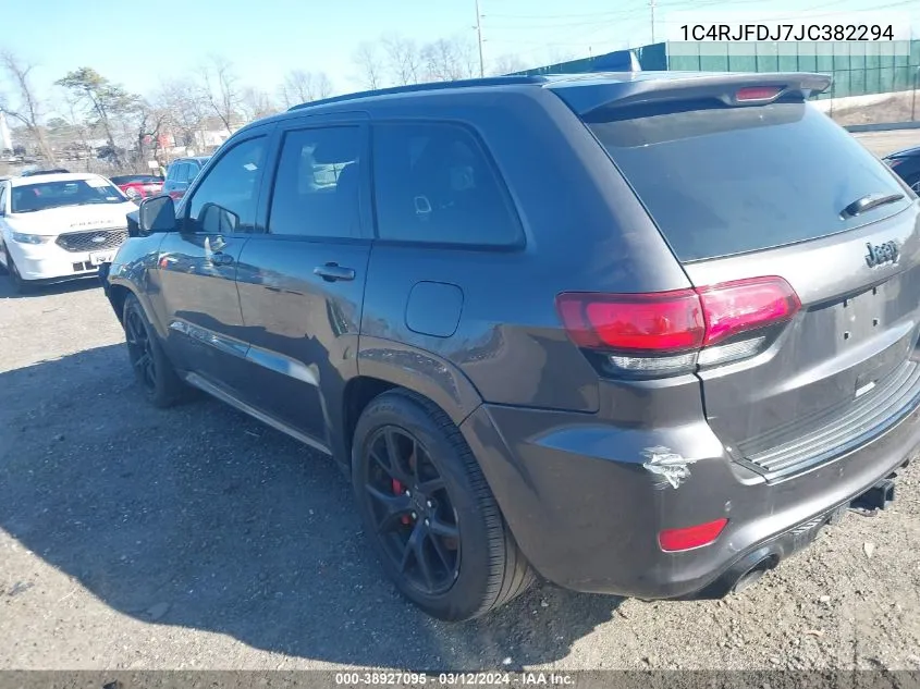 2018 Jeep Grand Cherokee Srt 4X4 VIN: 1C4RJFDJ7JC382294 Lot: 38927095