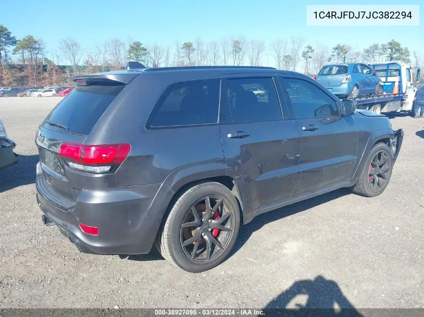 2018 Jeep Grand Cherokee Srt 4X4 VIN: 1C4RJFDJ7JC382294 Lot: 38927095