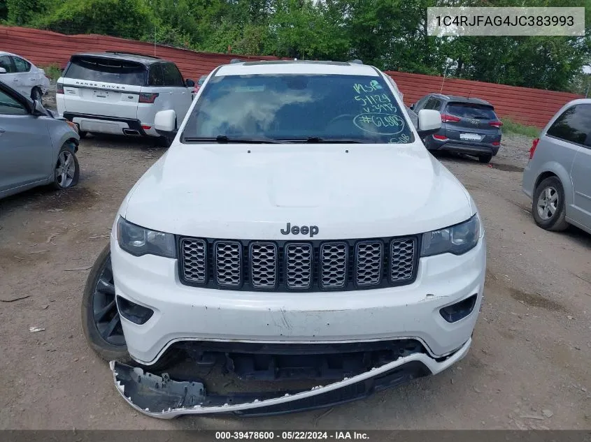 2018 Jeep Grand Cherokee Laredo VIN: 1C4RJFAG4JC383993 Lot: 39478600