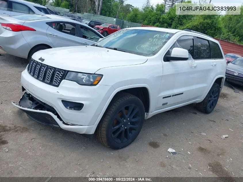 2018 Jeep Grand Cherokee Laredo VIN: 1C4RJFAG4JC383993 Lot: 39478600