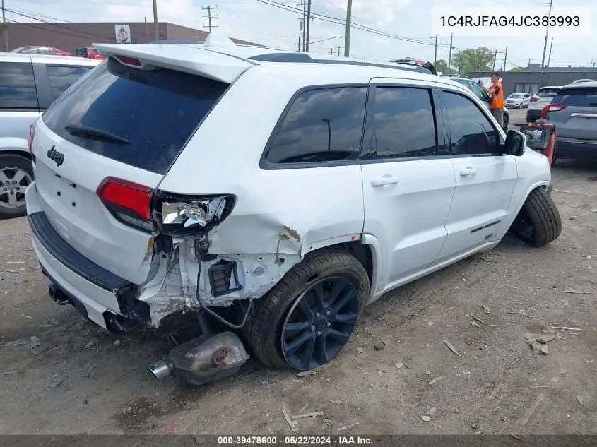 2018 Jeep Grand Cherokee Laredo VIN: 1C4RJFAG4JC383993 Lot: 39478600