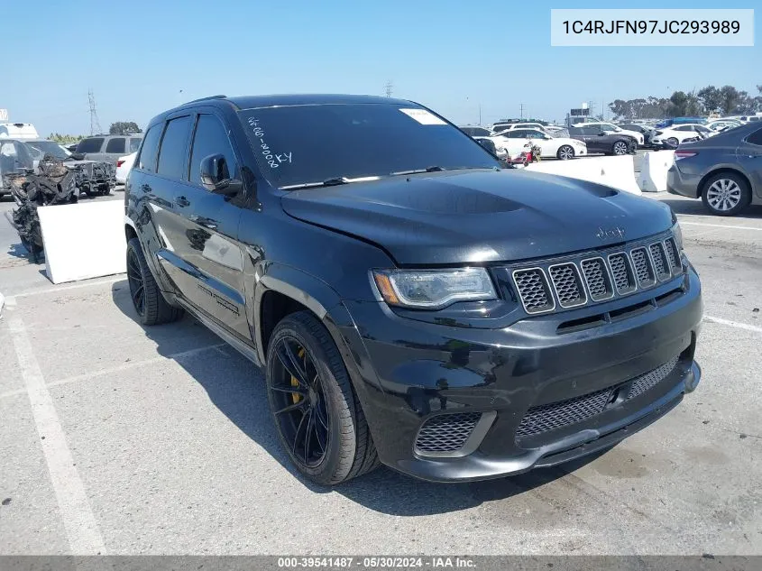 2018 Jeep Grand Cherokee Trackhawk 4X4 VIN: 1C4RJFN97JC293989 Lot: 39541487