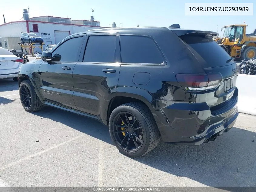 2018 Jeep Grand Cherokee Trackhawk 4X4 VIN: 1C4RJFN97JC293989 Lot: 39541487