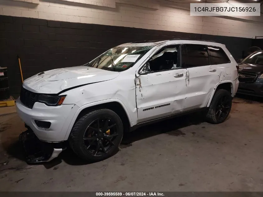 1C4RJFBG7JC156926 2018 Jeep Grand Cherokee Sterling Edition 4X4