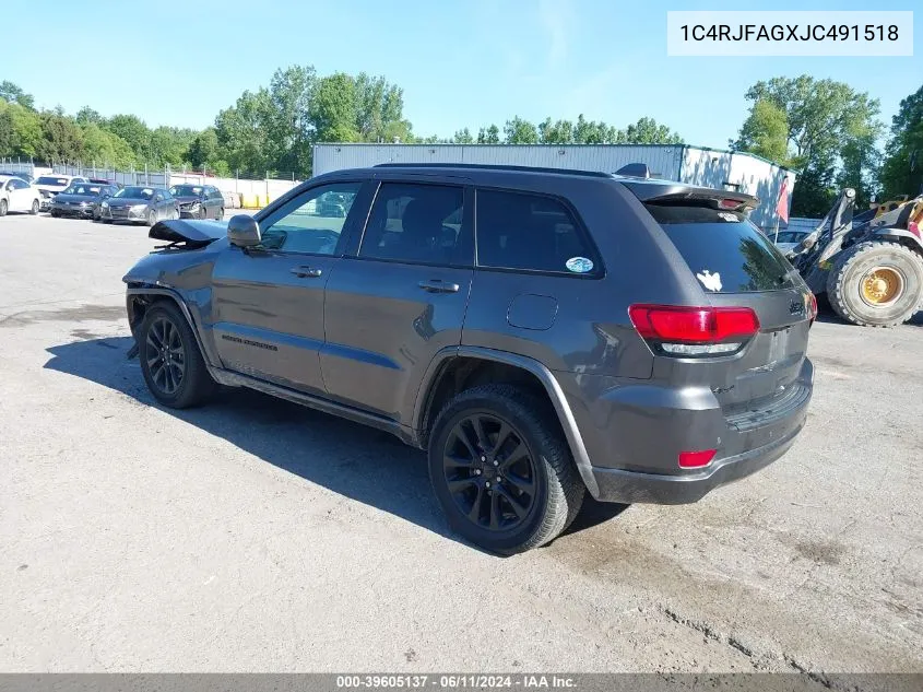 1C4RJFAGXJC491518 2018 Jeep Grand Cherokee Altitude 4X4