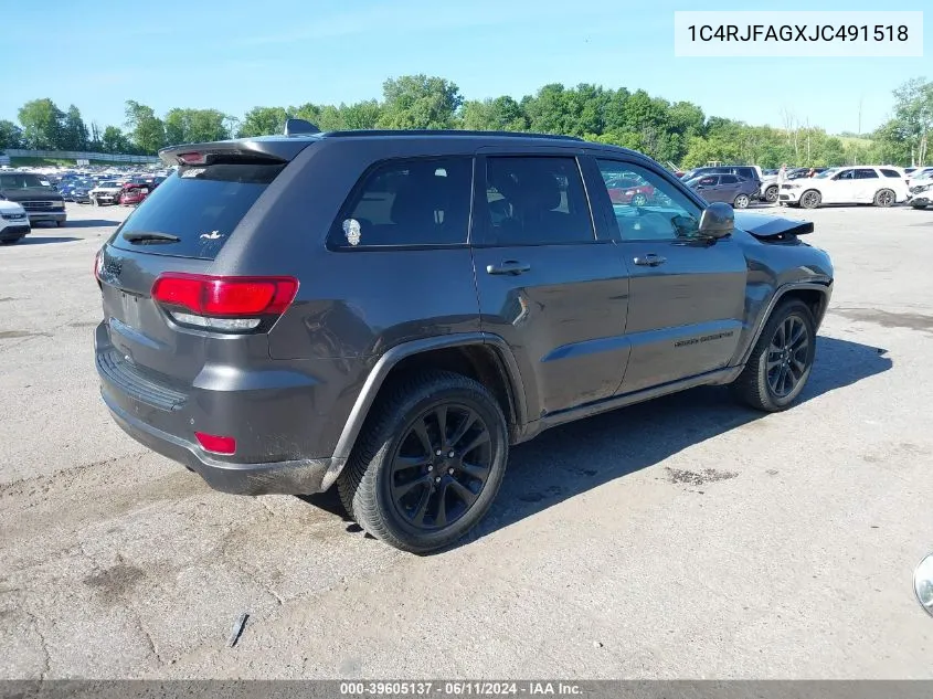 1C4RJFAGXJC491518 2018 Jeep Grand Cherokee Altitude 4X4