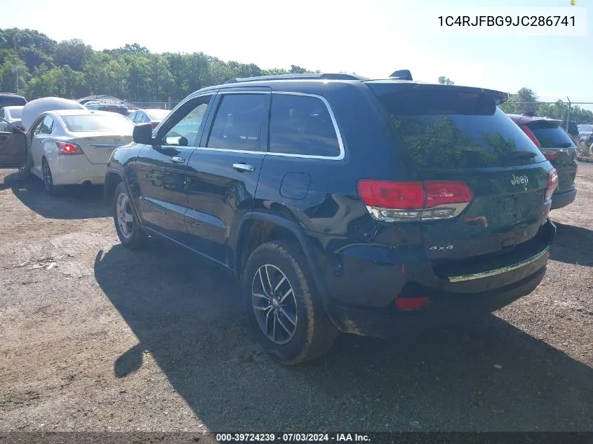 1C4RJFBG9JC286741 2018 Jeep Grand Cherokee Limited 4X4