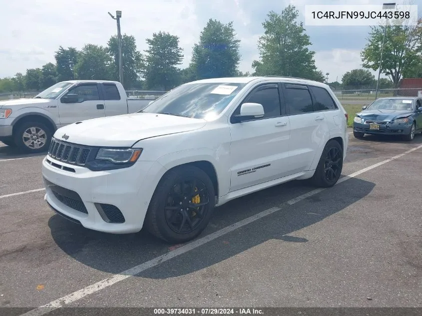 1C4RJFN99JC443598 2018 Jeep Grand Cherokee Trackhawk 4X4