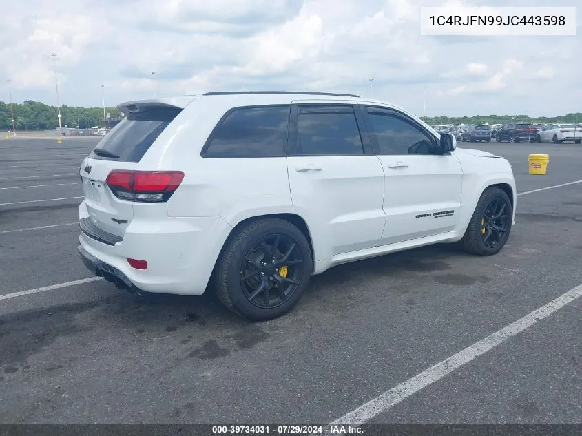 1C4RJFN99JC443598 2018 Jeep Grand Cherokee Trackhawk 4X4